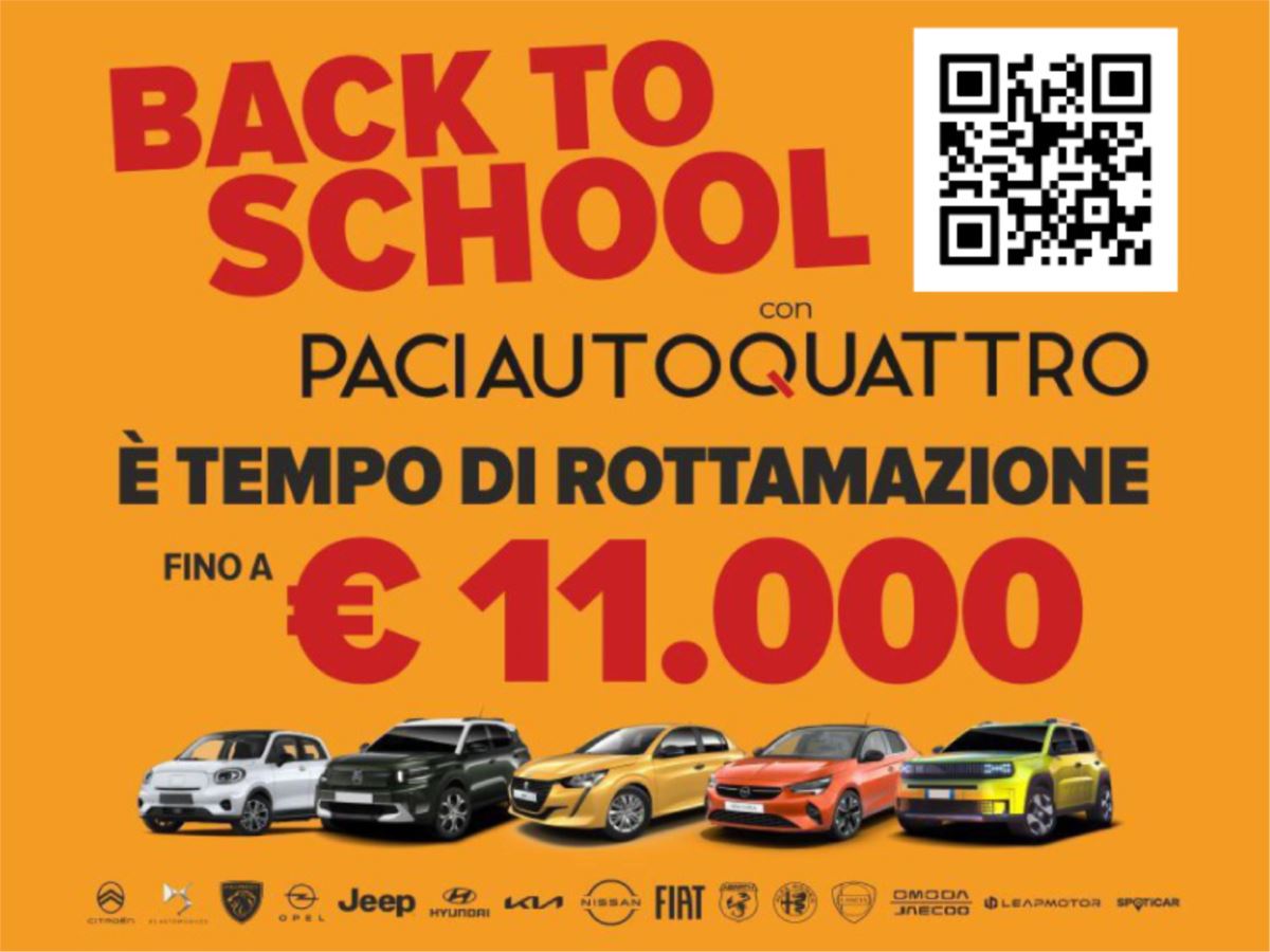Promo BACK TO SCHOOL: rottamazione auto e incentivi fino a 11.000€