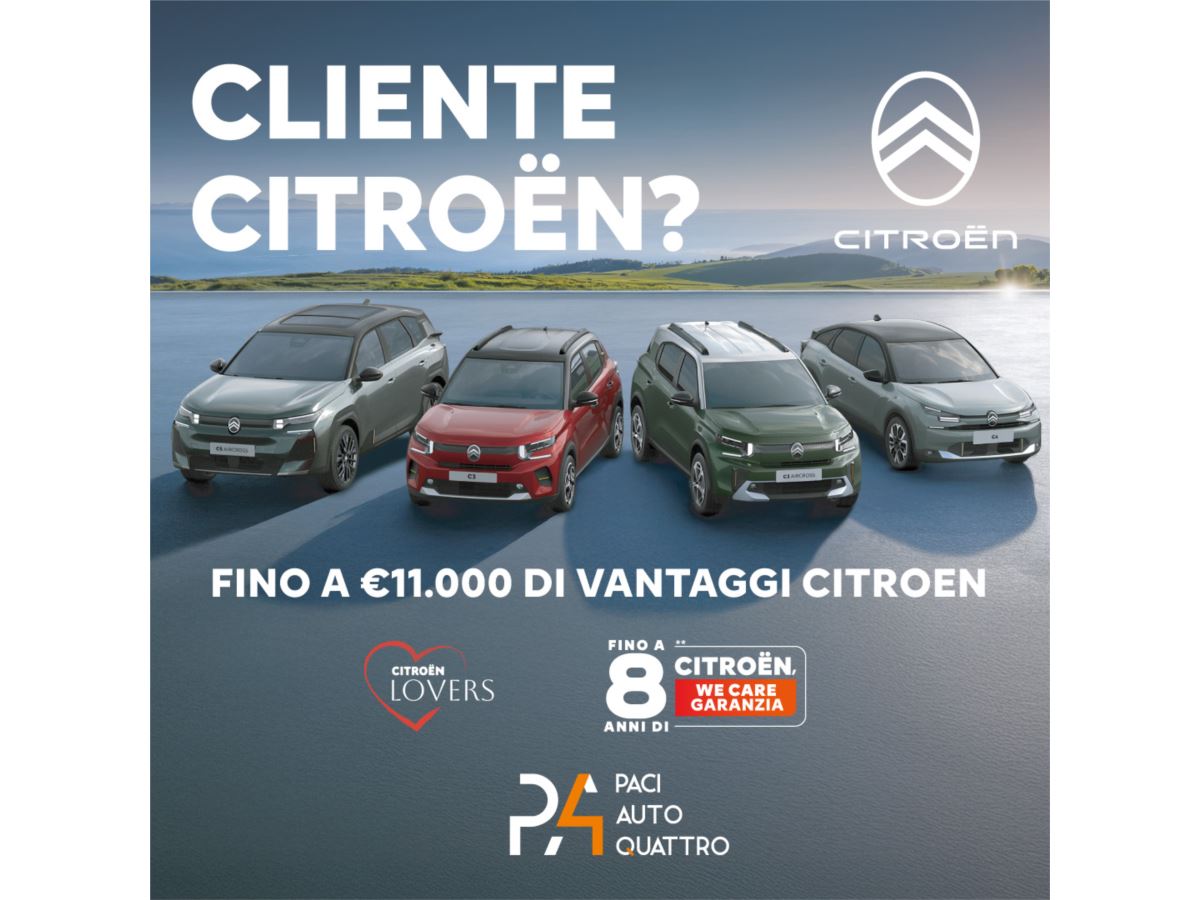 È il momento giusto per scegliere una nuova Citroën: fino a 11.000€ di vantaggi
